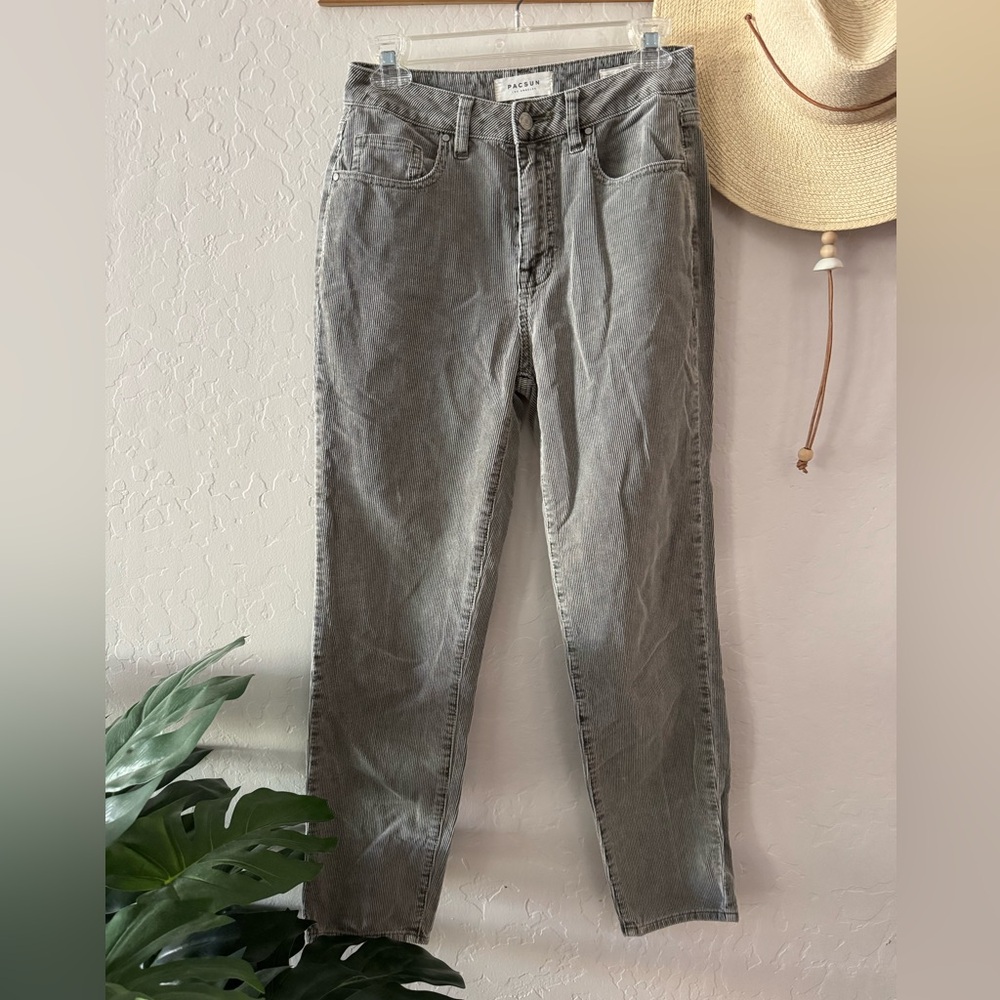 PacSun Gray Ankle corduroy Pants